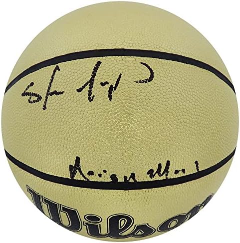 Шон Кемп подписа баскетболен договор Wilson Gold NBA с Reign Man - Баскетболни топки с автографи