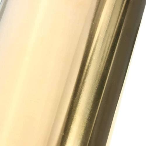Метална Медни фолио H62 Тонколистовая Метална плоча от месинг Меден лист за обработка на метали, Дебелина: 0.3 mm Дължина: 2 м, Ширина: Латунная плоча 50 мм