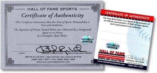 Yhency Brazoban Ръчно Бейзбол С Автограф От Los Angeles Dodgers - Бейзболни Топки С Автографи