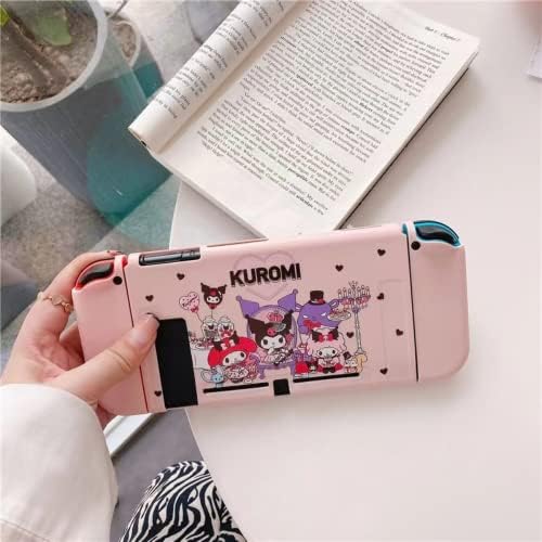 НЕВЕРОЯТНО Сладък калъф Kuromi, Съвместими с Nintendo Switch, Фиксируемый за Носене, с Ергономичен дизайн Мек