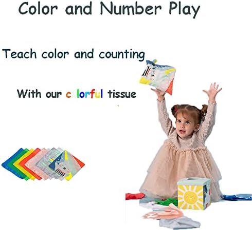 Детски Стъпки, вълшебна кутия за салфетки, играчка-кутия за бебешки кърпички, Цветни Шалове Монтесори, сензорно