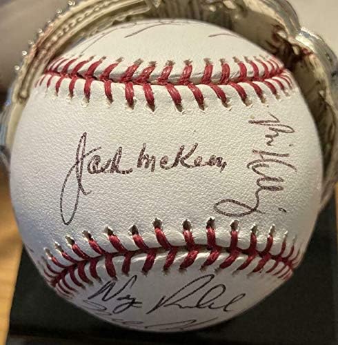 Флорида Марлинз Подписа Автограф на Официалната екип Omlb по Бейзбол 2003 World Series Team - Бейзболни топки с Автографи