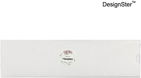 DesignSter Куха Сапфирово-Синьо Кадифе Кутия За Колие - Калъф За Съхранение На Огърлици С Дълга Верига, За Опаковане На Бижута, Подарък Кутия