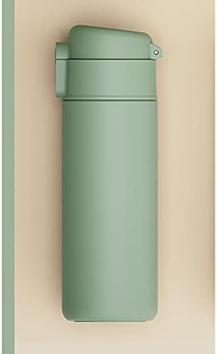 SEASD Бутилка за вода от Неръждаема Стомана 316 с Соломинкой Led Дигитален Температурен дисплей Кафе Термокружки Подарък чаша (Цвят: сив, размер: 7 * 24 см)