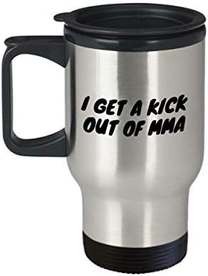 Забавен подарък за ММА - Чаша за пътуване ММА - Подарък бойцу ММА - Смесени бойни изкуства - получавам удоволствие