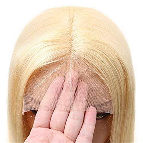 KKVEE завързана перука-бобо 613 # права коса от човешки косъм (цвят: 4x4, размер: 8 инча)