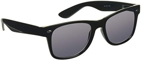 Слънчеви Очила за четене ProSport Sun Readers С Пълна Оптика За Мъже И Жени, Черна Рамка + Метална Родословни 1.50