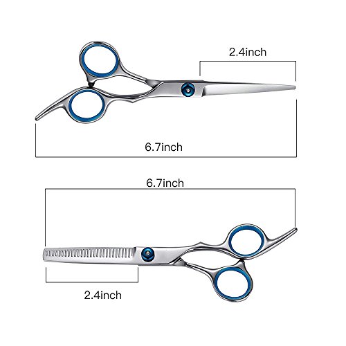 Ножици за подстригване, 2 бр. Набор от фризьорски ножици от неръждаема стомана (ножици за подстригване волос1,