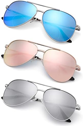 SOPHILY 3 Опаковки Бифокальных Слънчеви очила за Четене за Жени И Мъже, Слънчеви Очила-Авиатори За Четене Slr Нюанси UV400