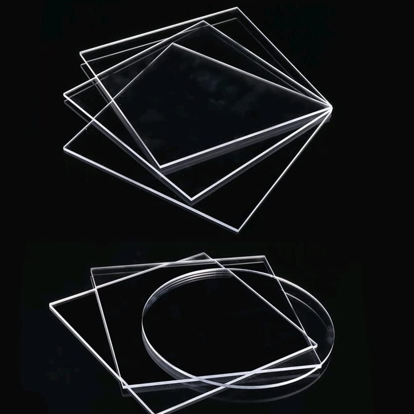 Лист PC Прозрачна пластмасова плоча Материали за поликарбонатной табла за 1бр - (площ: 200 мм-200 мм-2 мм)