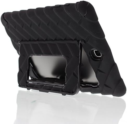 Седалките за дъвчене каучук, Скрита Поставка за Samsung Galaxy Tab A 9.7, Здрав Калъф за таблет, Амортизирующий калъф, Черен / Black SM-T550