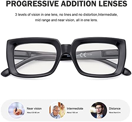 Eyekepper от 4-те комплекти прогресивно ридеров за жени - Многофокусные очила за четене, блокер синя светлина