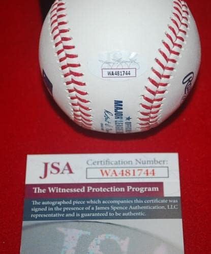 НОА ДЕНОЙЕР Балтимор Ориълс подписа договор с MLB бейзбол JSA, Засвидетельствованный COA WA481744 - Бейзболни топки с Автографи