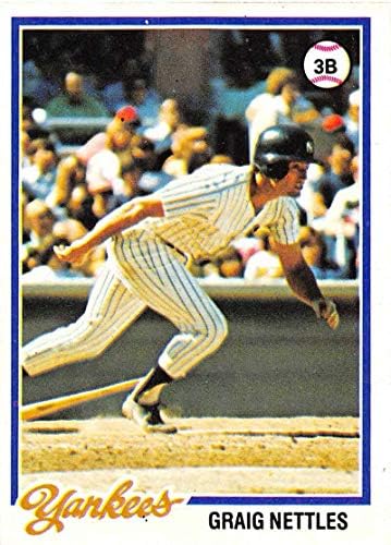 1978 Topps 250 Грейг Неттлз DP EX++ Отлично++ Бейзбол Ню Йорк Янкис J2M