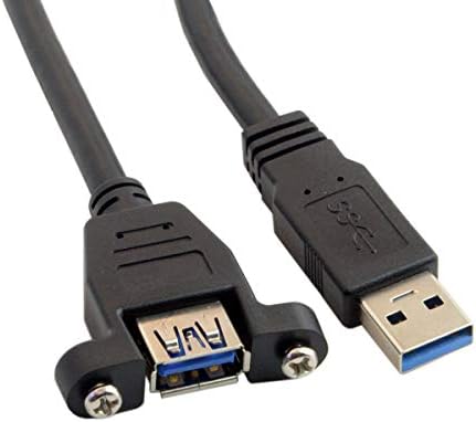 Удлинительный кабел HDMIHOME USB 3.0 мъж към Жена с винт за закрепване на лентата 50 см