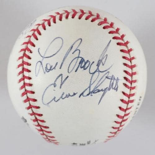Кардинал Хоферс подписа бейзболен договор (5) с Стэном Музиалом, Эносом Слотером и др – COA JSA - Бейзболни топки с автографи