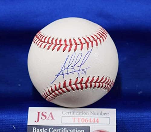 Автограф Хесуса Агилара JSA Coa в Мейджър Лийг бейзбол с Автограф OML - Бейзболни топки с автографи
