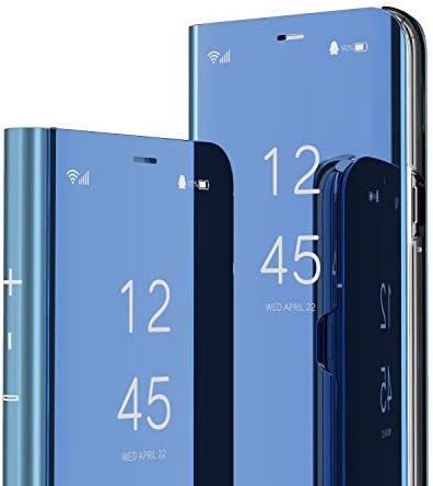 Калъф QIVSTARS за Samsung Galaxy S23 + Plus, Готин Стил, Прозрачно Обзорное прозорец, с Галванично Покритие,