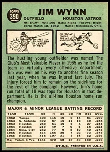 1967 Topps # 390 Джим Уин Хюстън Астрос (Бейзболна картичка) VG/БИВШ Астрос