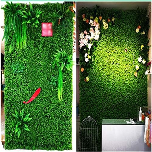 YNFNGXU Изкуствена Ограда, с Цветя Имитация на Зелен Плет на Заден план Пластмасов Балкон Фалшив Ограда Панел