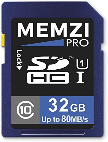 Карта памет MEMZI PRO 32GB Class 10 80 MB/SDHC карта за цифров фотоапарат Sony Cyber-Shot DSC-WX80, DSC-WX70,