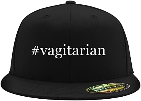 Vagitarian - Flexfit 6210 Структурна Шапка с плосък козирка | Модни бейзболна шапка с бродерия за мъже и жени