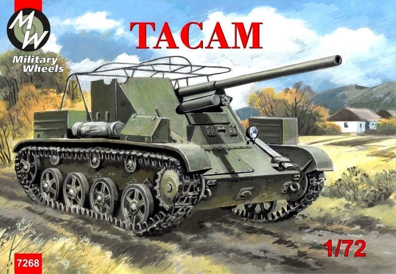 Военни колела 7268-1/72 - Комплект пластмасови модели самоходна оръдия Tacam