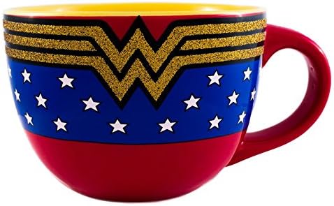 Сребърен Керамични Суповая Чаша с логото на Buffalo DC Comics, Wonder Woman в Блестяща Обертке, 24 Грама