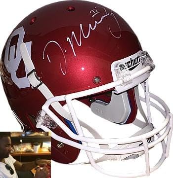 Demarco Мъри подписа Полноразмерную копие шлем Оклахома Сунерс Schutt 7 - Холограма на Мъри - Студентски каски