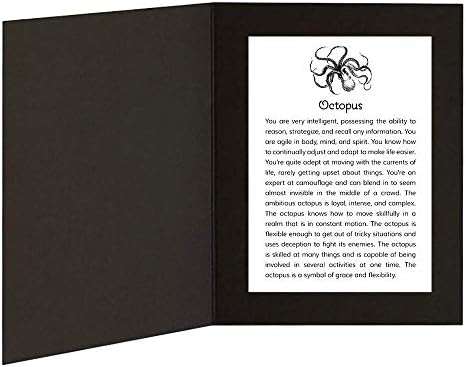 Октопод със Съобщение за Могучем Животинското в Рамката на папки с изображения с размер 5x7