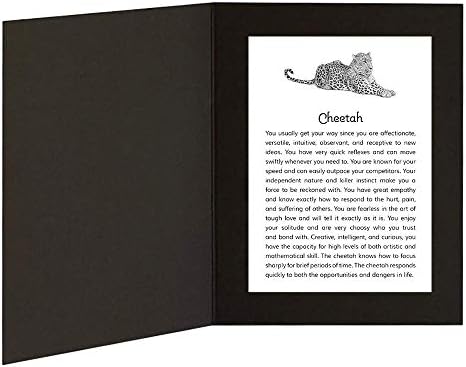 Гепард със Съобщение за Могучем Животинското в рамката на папки с изображения с размер 5x7
