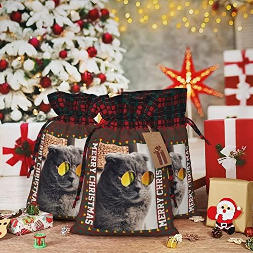 Подаръчен пакет от зебло с принтом Честит ден на Хелоуин, направен под формата на цветни блок, Коледен Подаръчен пакет, идеален За подарък чанти, чанти за съхранени?