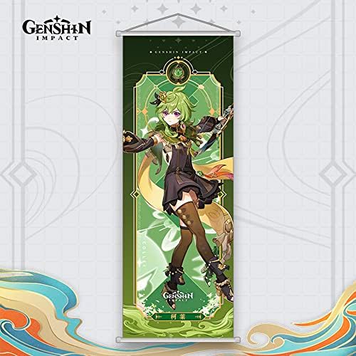 Genshin Impact Poster HD Печат (27 инча x 10 инча), конзола за Монтиране на вратата, Плакати с героите Genshin