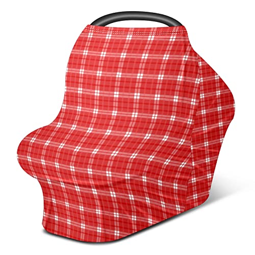 Седалките за детски столчета за автомобил Класическа Селска местност, Червено-Бели Карирани Модел на Калъф за