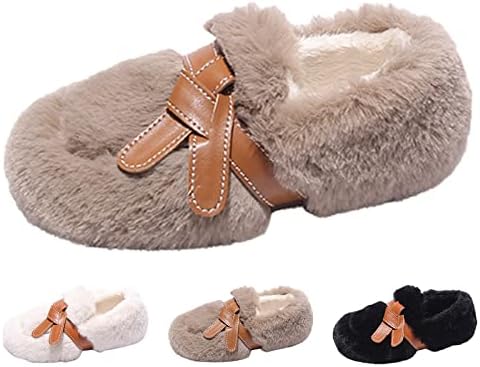 Моден Зимни Детски Обувки, Памучен Обувки за Момчета и Момичета, Обикновена Непромокаеми Обувки на Плоска Подметка