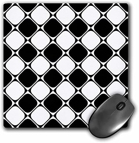 Триизмерен, Безшевни Дизайн фон с Диагонал Кръгла Квадратна фигура - Подложки за мишки (mp-373650-1)