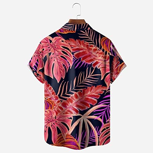 2023 Нова Цветна Риза С Къси Ръкави На Мъжки Летен Плажен Стил, отличава със спокойна Ежедневна Риза за Мързеливи,
