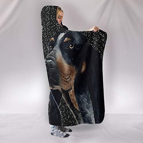 Одеало с качулка с принтом куче от породата Енотовидная куче Pawlice Amazing Bluetick