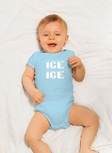 Луд Bros Тениски Ice Ice Baby - Пародийная Забавно Сладко Новост, Пълноценно Детско Боди За новородени