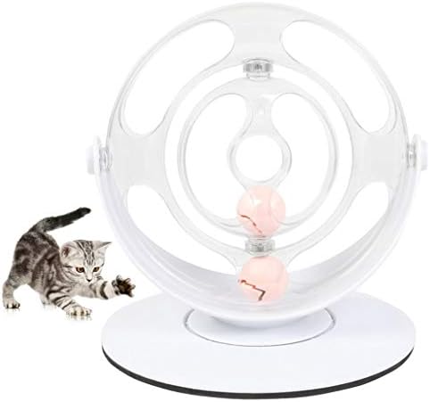 FEGOCLT Забавни Котка Играчка за Домашни Любимци, Играчки за Котки Интелект Въртене На 360 ° Интерактивна Пространство