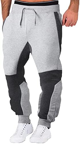 UOFOCO Бели и Черни, Мъжки Спортни Панталони на открито с завязками, Ежедневни Свободни Памучни Панталони за