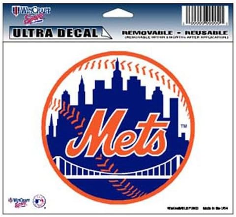 Многофункционална Цветна стикер WinCraft MLB Ню Йорк Метс 14424031, 5 x 6