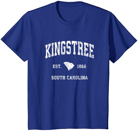 Тениска Kingstree South Carolina SC с Винтажным Спортен дизайн