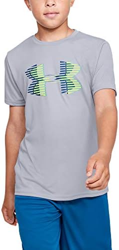 Однотонная тениска с голямо лого на Under Armour Boys'Tech с голяма лого