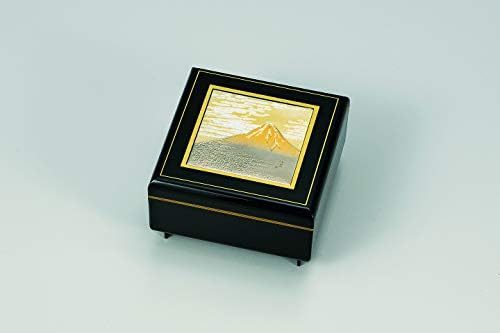 土谷漆器 Ковчег за бижута с надпис Favourite Accessories Mt, 12,6 х 12,8 см, Черна