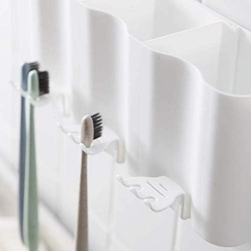 LYSLDH Тоалетна Четка за Зъби Рафтове За Съхранение на Притежателя на Четка за зъби, Комплект Чаши За Изплакване