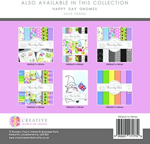 Хартия бутик Happy Day Gnomes-Колекция от цветни картички, 8 x 8 инча, различни цветове