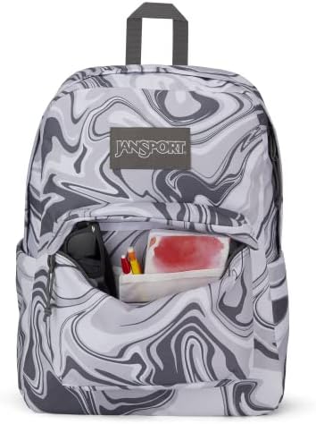 Раница JanSport Superbreak Plus - Чанта за работа, пътуване или лаптоп с джоб за бутилка с вода - Oyster Hydrodip