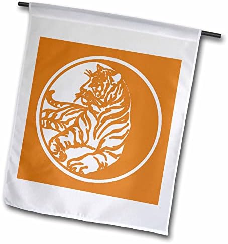 Триизмерен Силует на Белия тигър в стил племенни татуировки във векторен изкуството - Знамена (fl_352974_1)
