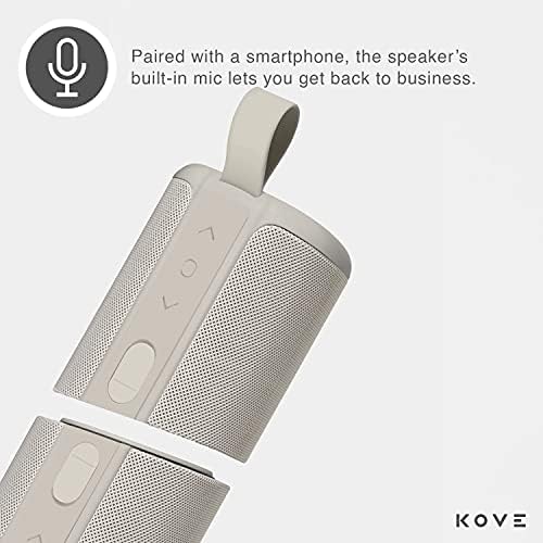 Портативна колона KOVE Commuter 2 - Безжични Bluetooth високоговорители Stone с силата на звука на HD, дълбоко